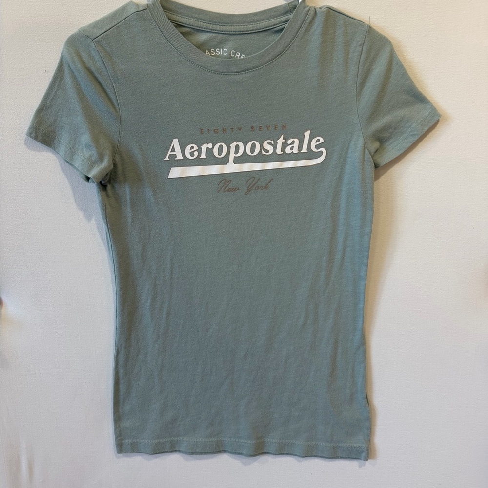 Aeropostale Classic Crew Tee in Olive